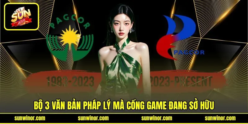 Bộ 3 văn bản pháp lý mà cổng game đang sở hữu